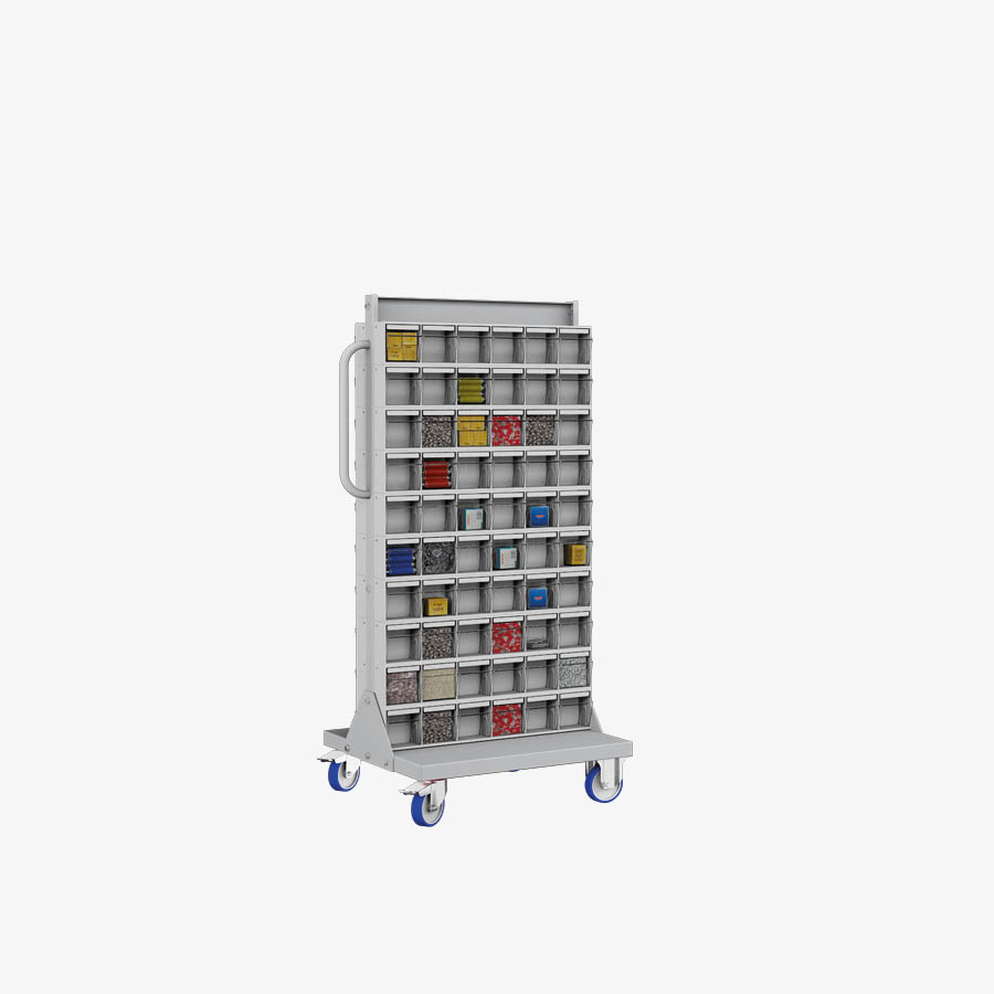Trolley with 120 compartments
