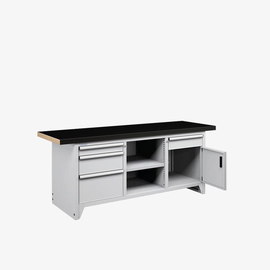 4 drawers with door - 2000 mm